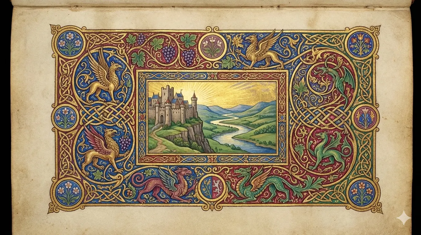 L’Art de l’Enluminure : Un Pont de Lumière entre le Moyen Âge et le XXIe Siècle