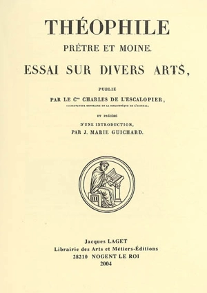 Essai sur divers arts.